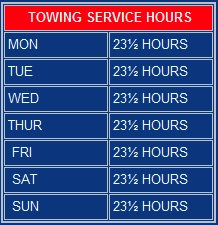 Towing Service Hours